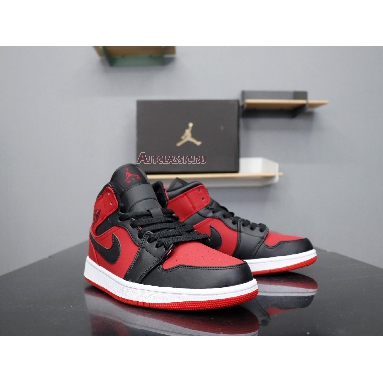 Air Jordan 1 Mid Banned 554724-610 Gym Red/Black-White Sneakers