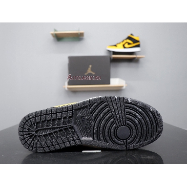 Air Jordan 1 Retro Mid Reserve New Love 554724-071 Black/University Gold-White Sneakers