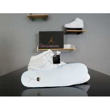Air Jordan 1 Mid Triple White 554724-130 White/White-White Sneakers