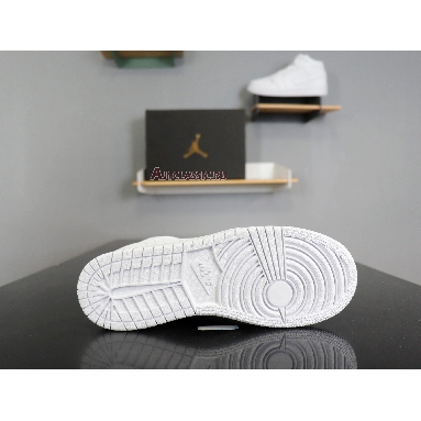 Air Jordan 1 Mid Triple White 554724-130 White/White-White Sneakers