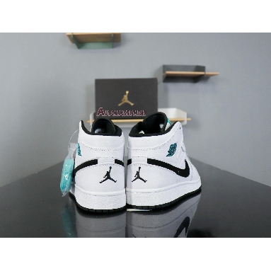 Air Jordan 1 Mid BG Hyper Jade 554725-122 White/Black-White-Hyper Jade Sneakers