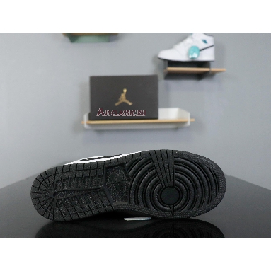 Air Jordan 1 Mid BG Hyper Jade 554725-122 White/Black-White-Hyper Jade Sneakers