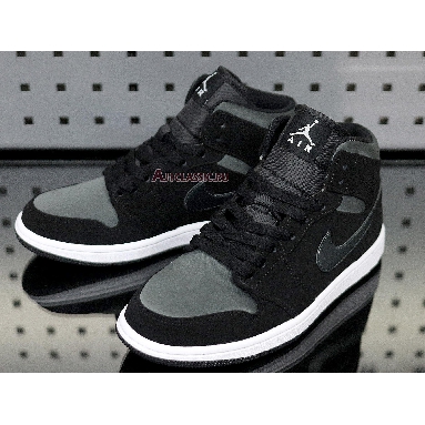 Air Jordan 1 Mid SE Nylon Black Grey 852542-012 Black/Grey Sneakers