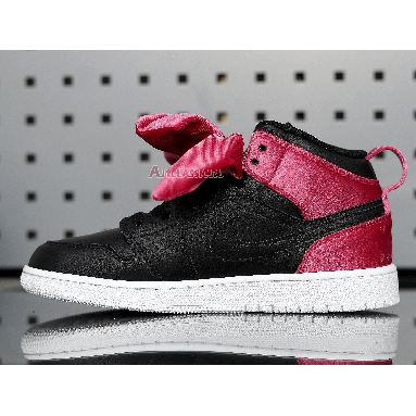 Air Jordan 1 Mid Bow XLD GS Noble Red CK5678-006 Black/Noble Red/White Sneakers