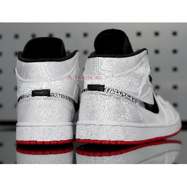 CLOT x Air Jordan 1 Mid Fearless CU2804-100 White/Black/White/University Red Sneakers