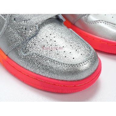 Air Jordan 1 Mid GS Metallic Silver Pink Crimson 555112-006 Metallic Silver/Racer Pink/Wolf Grey/Crimson Sneakers