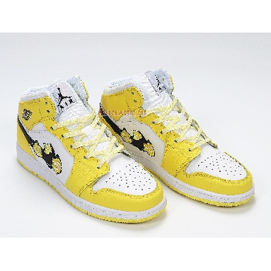 Air Jordan 1 Mid SE Rose Patch - Dynamic Yellow AV5174-700 Dynamic Yellow/Black/White Sneakers