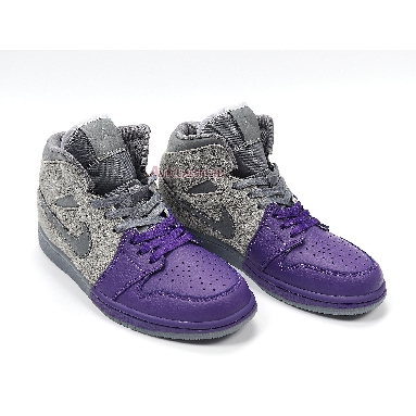 Sheila Rashid x Air Jordan 1 Mid UNITE CW5897-005 Purple/Grey Sneakers
