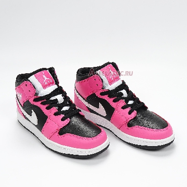 Air Jordan 1 Mid Pinksicle 555112-002 Black/White/Pinksicle Sneakers