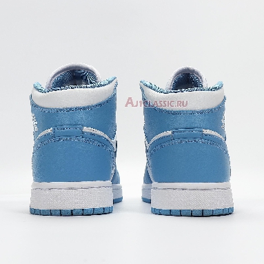 Air Jordan 1 Mid UNC 554724-106 White/University Blue-White Sneakers