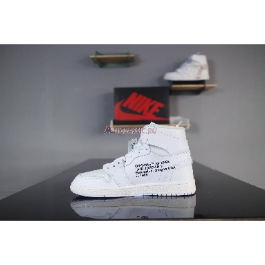 Off-White x Air Jordan 1 Retro High OG  AQ0818-100 White/White Sneakers