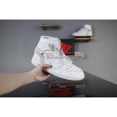 Off-White x Air Jordan 1 Retro High OG  AQ0818-100 White/White Sneakers