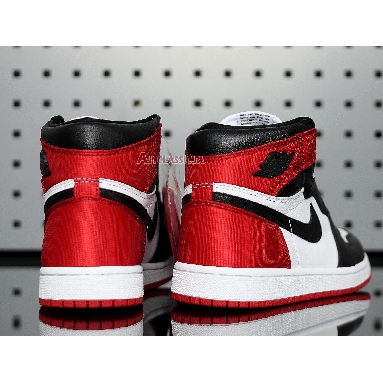 Air Jordan 1 Retro High Satin Black Toe CD0461-016 Black/White-Varsity Red Sneakers