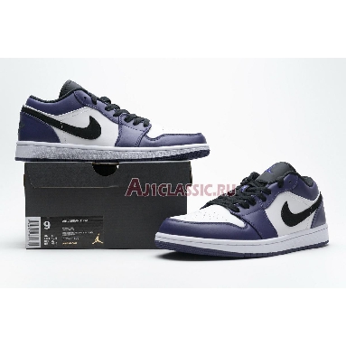 Air Jordan 1 Low Court Purple 553558-500 White/Court Purple/Black Sneakers