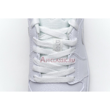 Air Jordan 1 Retro Low White 553558-120 White/Metallic Silver-White Sneakers