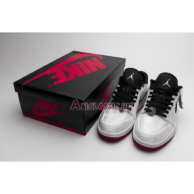 CLOT x Air Jordan 1 Low Fearless CU2804-100_LOW White/Black/White/University Red Sneakers