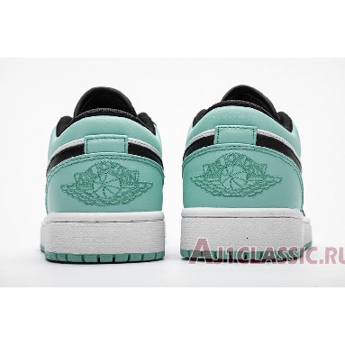 Air Jordan 1 Low Emerald Rise 553558-117 White/Emerald Rise-Black Sneakers