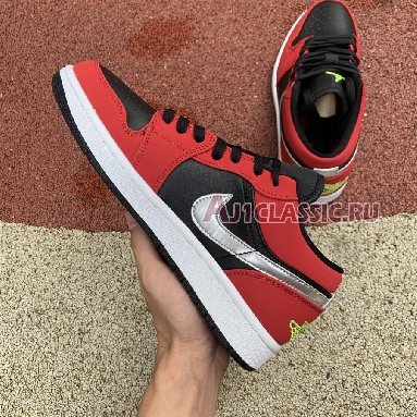 Air Jordan 1 Low Gym Red Green Pulse 553558-036 Black/Green Pulse-Gym Red Sneakers