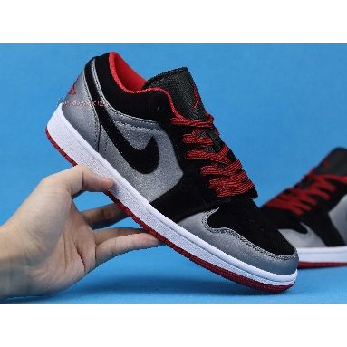 Air Jordan 1 Retro Low Dark Grey Black 553558-002 Black/Gym Red-Dark Grey Sneakers