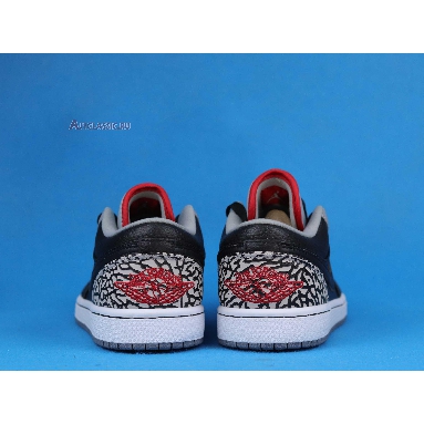 Air Jordan 1 Phat Low Black Cement 350571-061 Black/Varsity Red-White-Cement Grey Sneakers