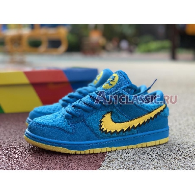 Grateful Dead x Nike SB Dunk Low Blue Bear CJ5378-400 Sky Blue/Yellow Sneakers