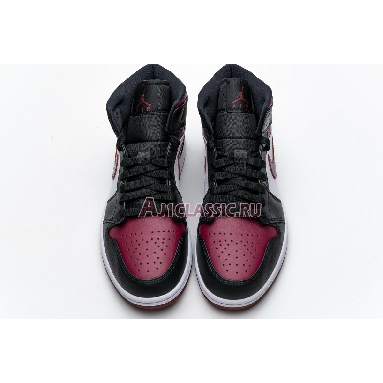 Air Jordan 1 Mid Noble Red 554724-066 Black/White/Noble Red Sneakers