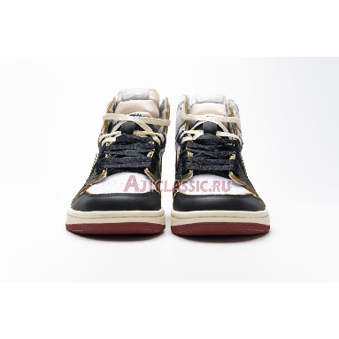 Union LA x Air Jordan 1 Retro High NRG Black Toe BV1300-106 White/Black/Varsity Red/Wolf Grey Sneakers