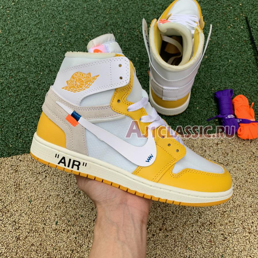 Off-White x Air Jordan 1 Retro High OG "Canary Yellow" AQ0818-149