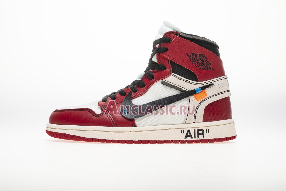 Off-White x Air Jordan 1 Retro High OG Chicago AA3834-101 White/Black-Varsity Red-Black Sneakers
