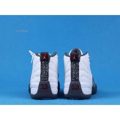 Air Jordan 12 Retro Dark Grey 130690-160 White/Dark Grey-Gym Red Sneakers