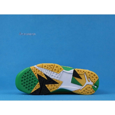 Air Jordan 7 Retro Oregon Ducks PE AT3375-300 Yellow Strike/Green Apple-Black-White Sneakers