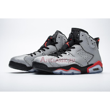 Air Jordan 6 Retro SP Reflections Of A Champion CI4072-001 Reflect Silver/Infrared-Black Sneakers
