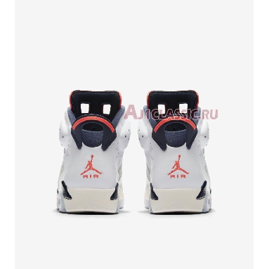 Air Jordan 6 Retro Tinker 384664-104 White/Infrared 23-Neutral Grey-White-Sail Sneakers