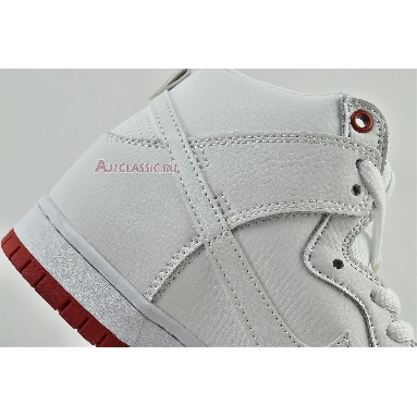 Kevin Bradley x Nike SB Zoom Dunk High Pro Kevin Bradley AH9613-116 White/Red Sneakers