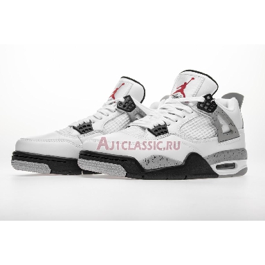 Air Jordan 4 Retro OG White Cement 2016 840606-192 White/Fire Red-Tech Grey-Black Sneakers