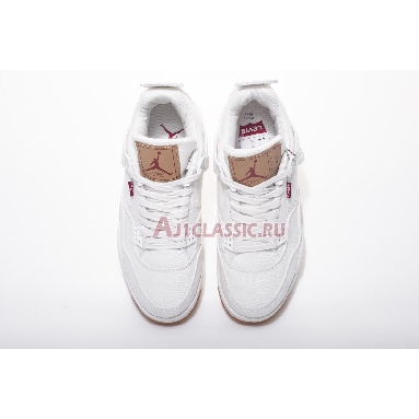 Levis x Air Jordan 4 Retro White Denim AO2571-100 White/White-White Sneakers