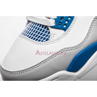Air Jordan 4 Retro Military Blue 2012 308497-105 White/Military Blue-Ntrl Grey Sneakers