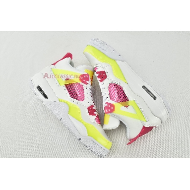 Air Jordan 4 Retro Lemon Venom CV7808-100 White/Lemon Venom/Pink Blast Sneakers