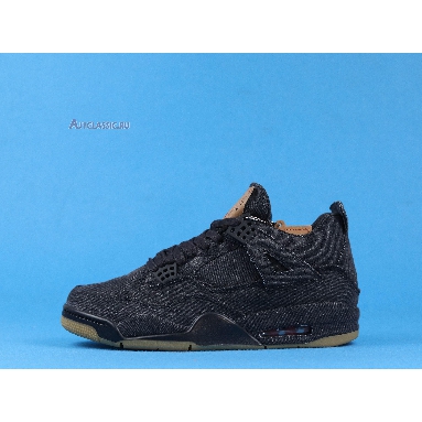 Levis x Air Jordan 4 Retro Black Denim AO2571-001 Black/Black/Black Sneakers