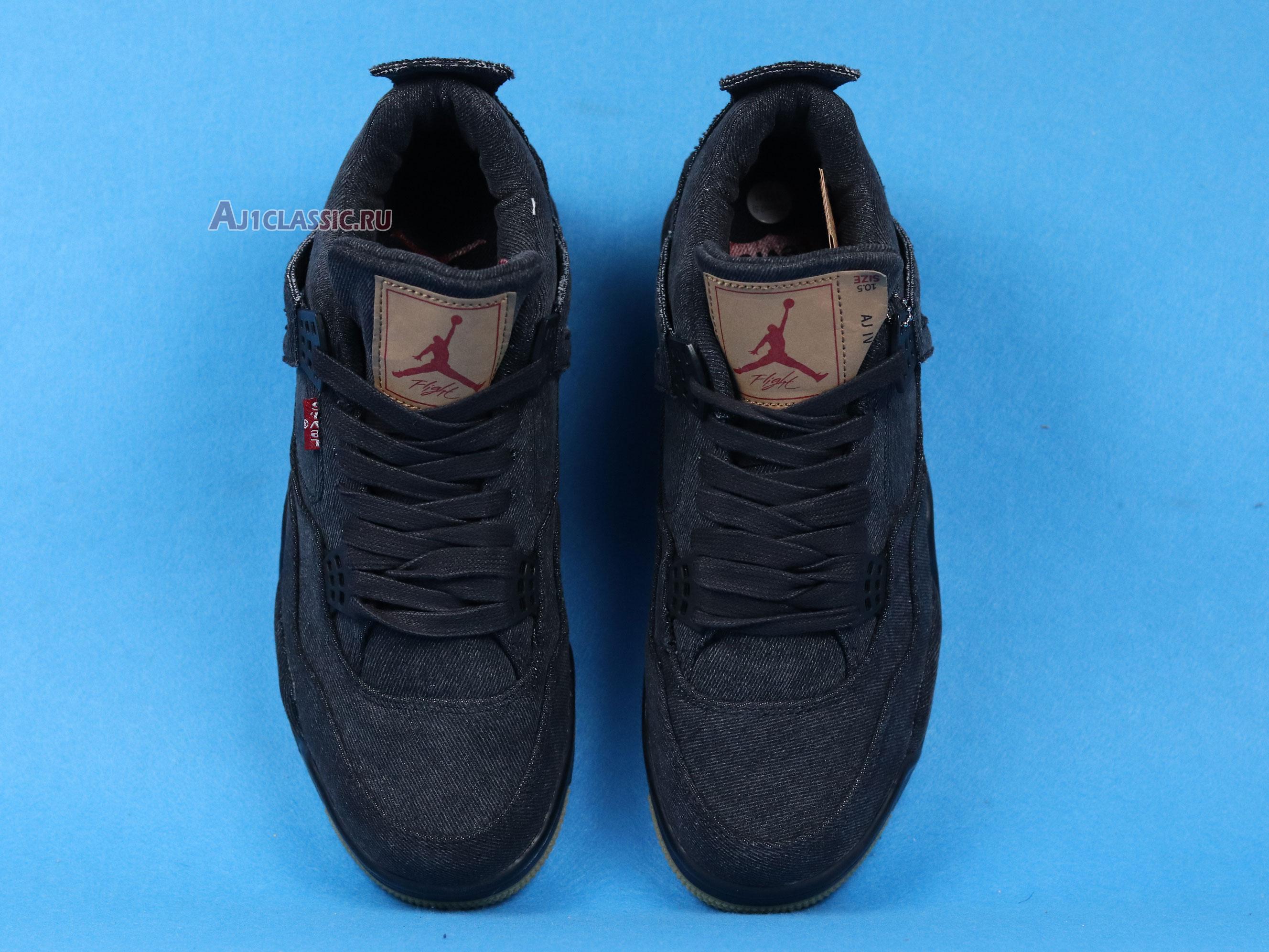Levis x Air Jordan 4 Retro "Black Denim" AO2571-001