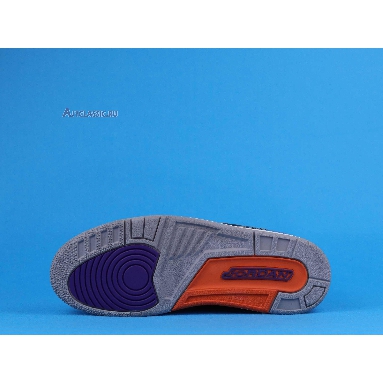 Air Jordan 3 Retro Court Purple CT8532-050 Black/Cement Grey/White/Court Purple Sneakers