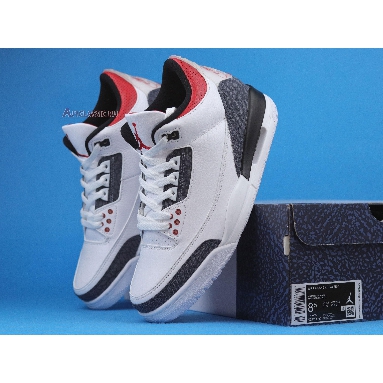 Air Jordan 3 SE-T Fire Red Japan Exclusive CZ6433-100 White/Fire Red/Black Sneakers