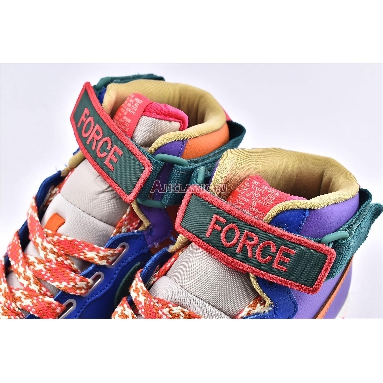 Nike Air Force 1 High Utility Force is Female CQ4810-046 Purple/Green/Orange/Blue/Brown/White Sneakers
