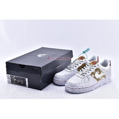 Nike Air Force 1 Low Metallic Gold CT3437-100 White/Metallic Gold/University Red/Metallic Silver Sneakers
