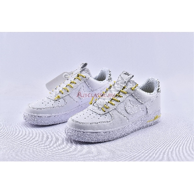 Nike Air Force 1 07 Lux White Reflective 898889-104 White/Chrome Yellow/Black/White Sneakers