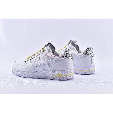 Nike Air Force 1 07 Lux White Reflective 898889-104 White/Chrome Yellow/Black/White Sneakers