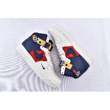 Nike Air Force 1 High Nautical Redux AR5395-100 Sail/Midnight Navy-Gym Red-Midnight Navy-University Gold Sneakers