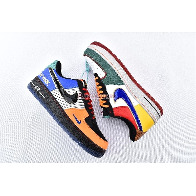 Nike Air Force 1 Low 07 What The NYC CT3610-100 White/Black/Total Orange/Racer Blue Sneakers