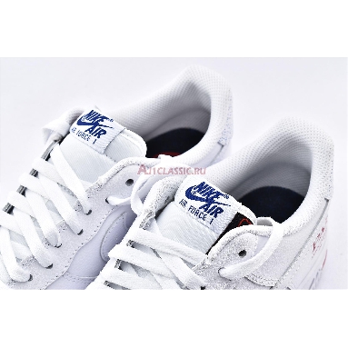 NBA x Air Force 1 Low Paris Game 2020 CW2367-100 White/University Red/Rush Blue/White Sneakers