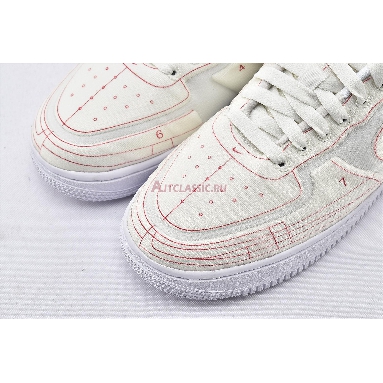 Nike Wmns Air Force 1 07 Low LX Summit White CI3445-100 Summit White/Summit White-University Red Sneakers